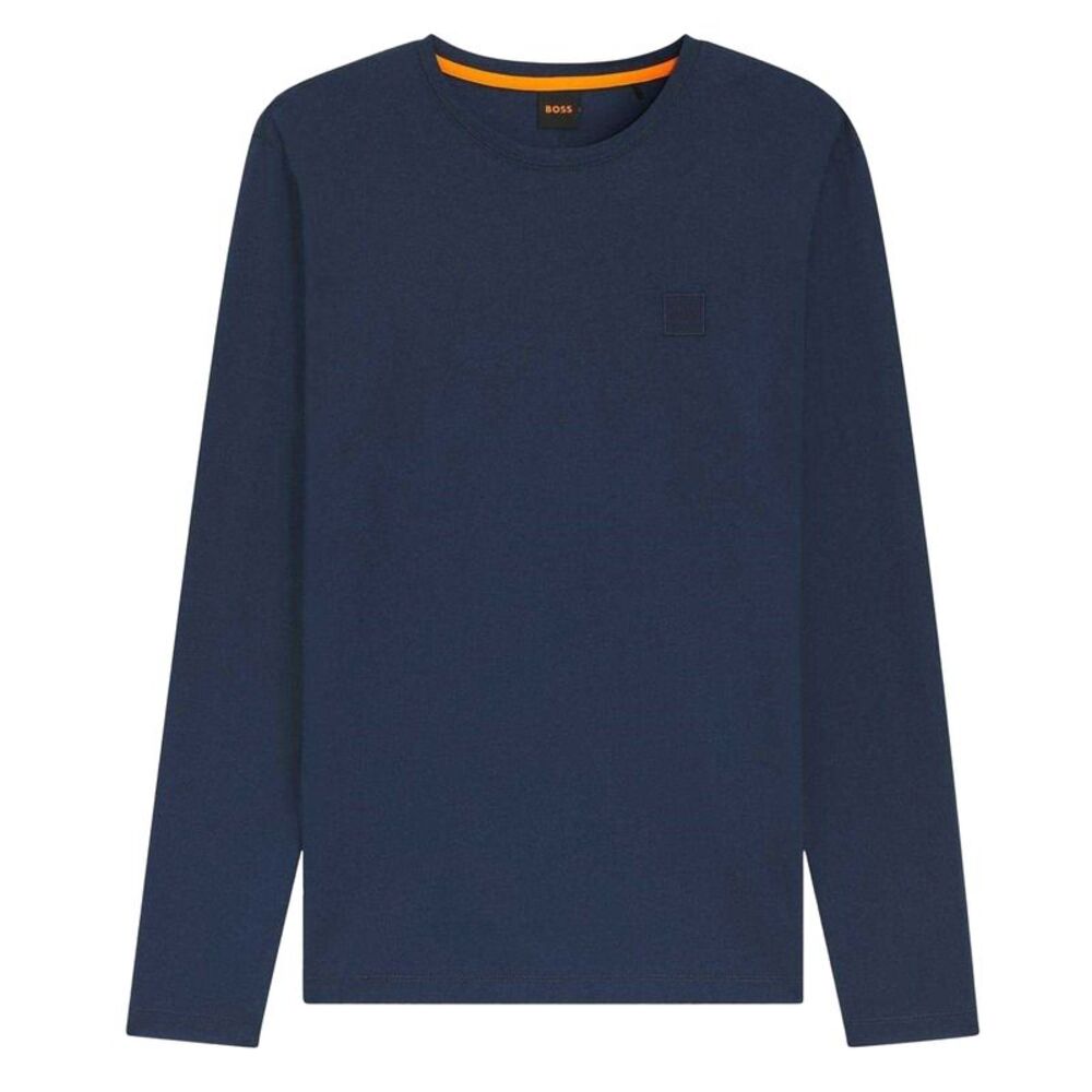 Boss Mens Logo Regular T-Shirt / Blue
